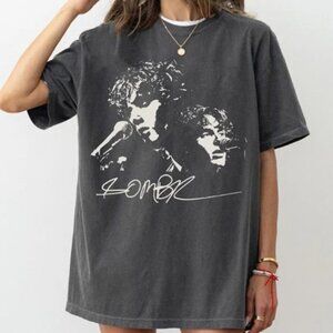 Vintage Graphic Oversized Sombr T-shirt - Retro Singer Print Tee